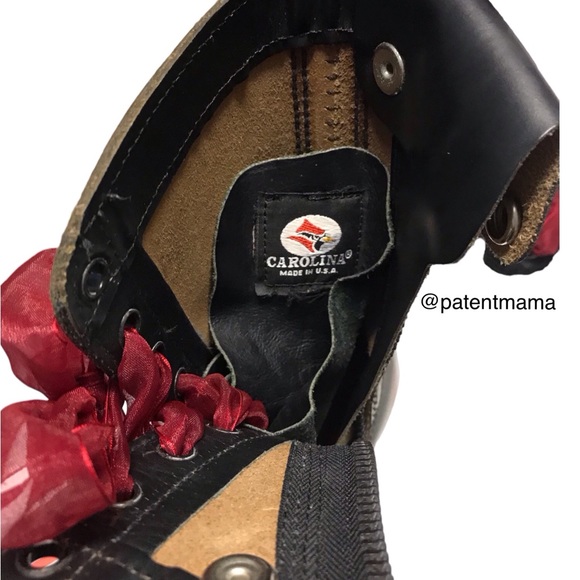 WOMENS VINTAGE CAROLINA REAL LEATHER LOGGER WORK BOOTS WITH A TOUCH OF GLAM - Picture 9 of 13